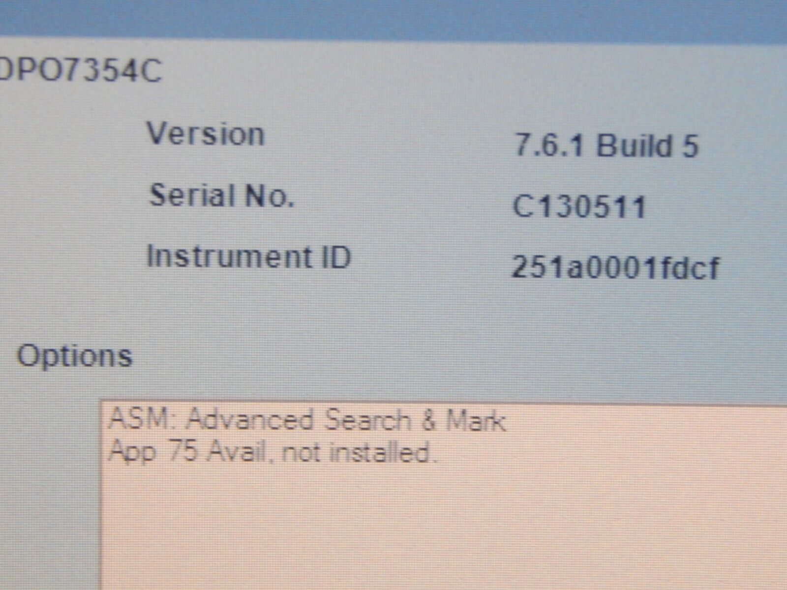 Tektronix DPO7354C 4 Channel 3.5GHz Phosphor Oscilloscope Tektronix DPO7354C 4 Channel 3.5GHz Phosphor Oscilloscope